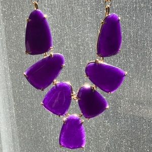 Kendra Scott Plum Jade Harlow Necklace
